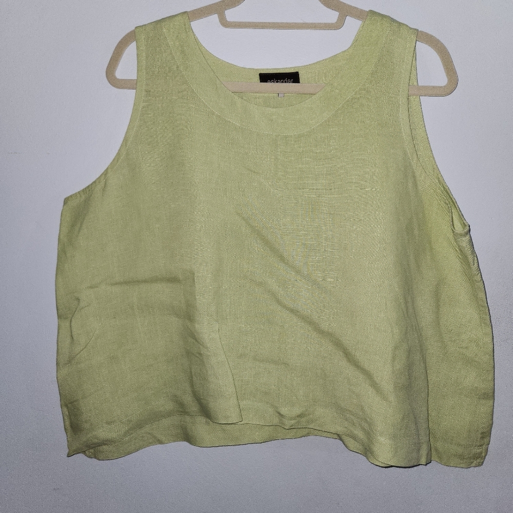 Eskandar Linen Top Sz 2